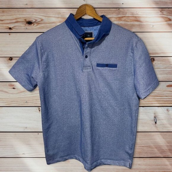 Blue Tayiorbyrd Polo Size Large - Picture 1 of 7